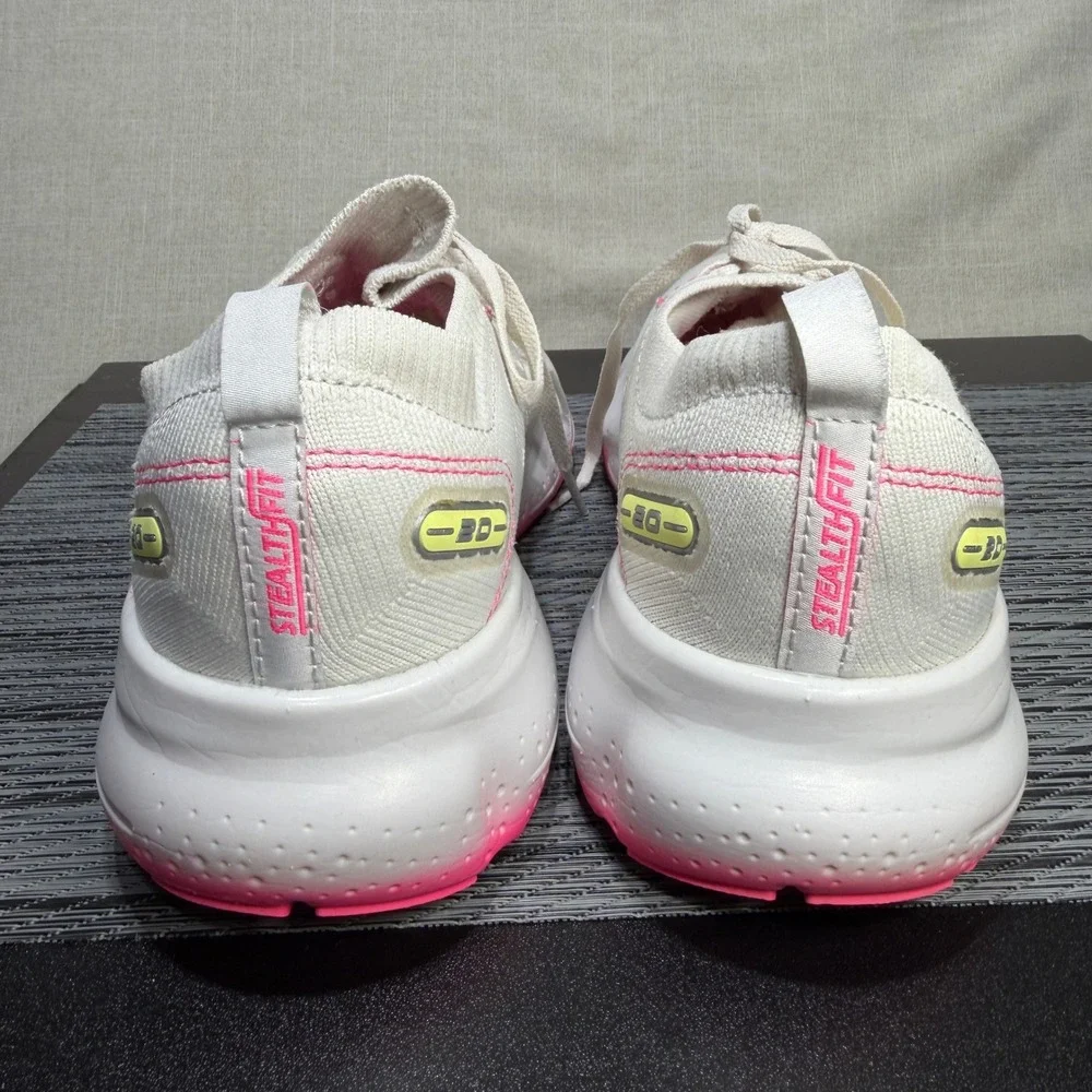 Brooks Glycerin StealthFit 20 - Womens 9 - White Pink Yellow Running 1203721B067